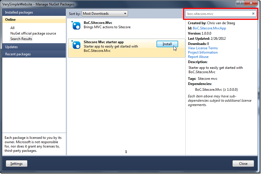 VerySimpleWebsite - Manage NuGet Packages_2012-02-28_18-36-28